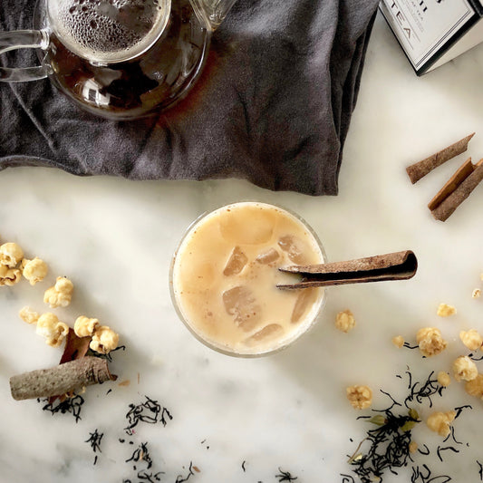 Iced coconut chai, plant based, vegan, glowing skin, nourishing, gut health