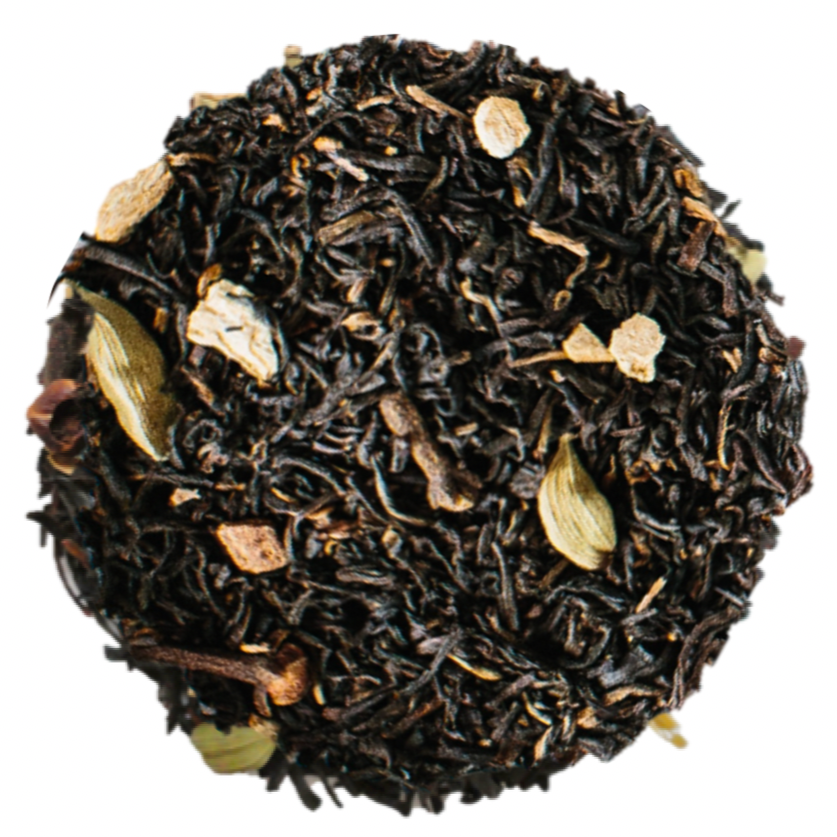 Deitea's No.08 Chai Wallah Loose Leaf Tea – a spiced black tea blend with cinnamon, cardamom, cloves, and ginger for a warming, aromatic cup.