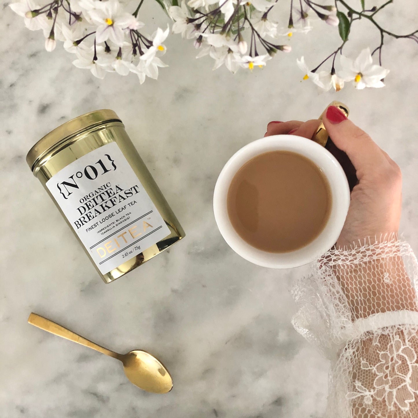 {No.01} Organic Deitea Breakfast Tea Caddy