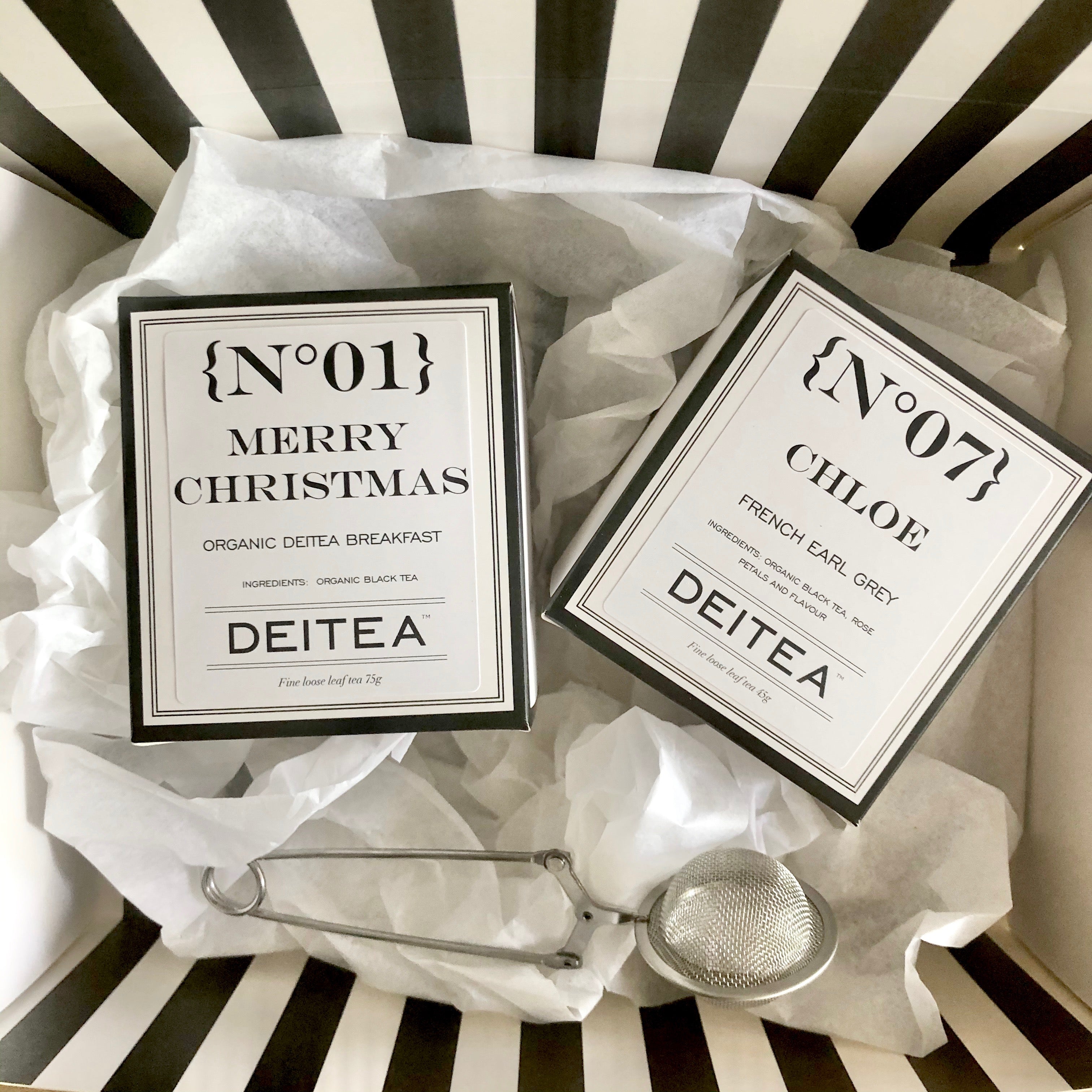 Personalised Christmas Duo - Black Tea Gift Set