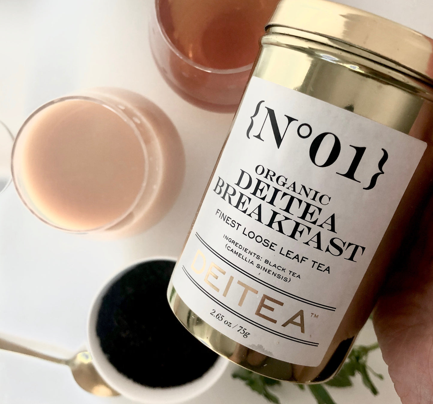 {No.01} Organic Deitea Breakfast Tea Caddy